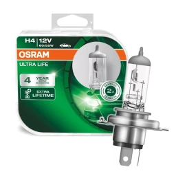 Лампа галогенная Osram Ultra Life H4 12V 60/55W, 2 шт.