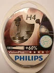 Лампа галогенная Philips VisionPlus H4 12V 60/55W, 2 шт.