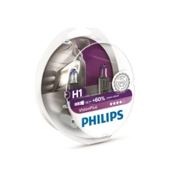 Лампа галогенная Philips VisionPlus H1 12V 55W, 2 шт.