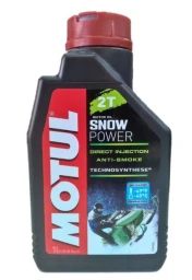 Моторное масло 2-х тактное Motul Snowpower 2T полусинтетическое 1 л