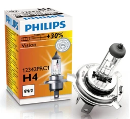 Лампа галогенная Philips Vision H4 (P43t) 12В 55/60Вт 3200К 1 шт