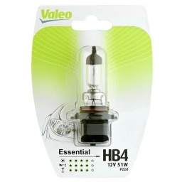 Лампа галогенная Valeo Essential HB4 12V 51W, 1