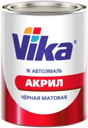 Краска акриловая черная матовая Vika АК-142 0.85 кг