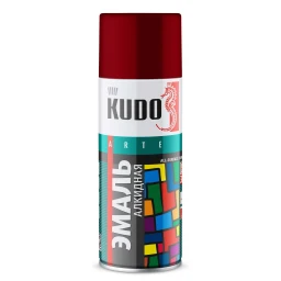 Краска "KUDO" темно-красная (520 мл) (аэрозоль)