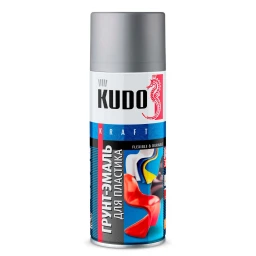 Грунт-эмаль для пластика "KUDO" (520 мл) (серый) (аэрозоль) (RAL 7031)