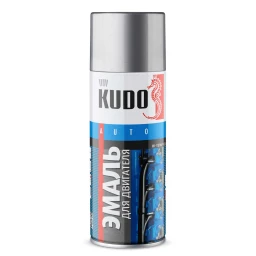 Краска для двигателя "KUDO" серебро (520 мл) (аэрозоль)