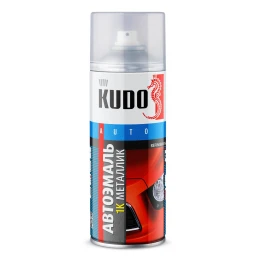 Краска металлик "KUDO" 626 мокрый асфальт (520 мл) (аэрозоль)