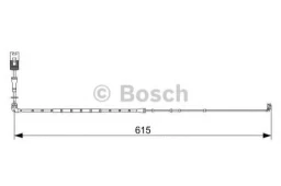 Датчик износа дисковых тормозных колодок BOSCH 1987473056